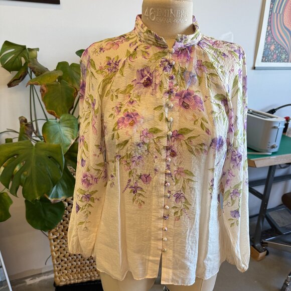 Ever New Celeste Floral Raglan Blouse – Feminine Boho Chic Top - Picture 1 of 3